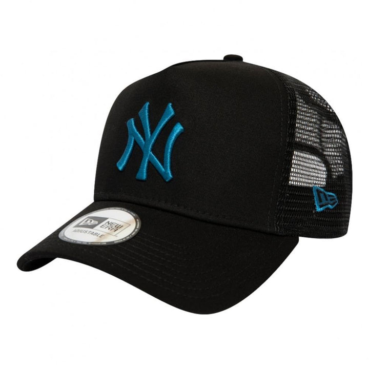 New Era NY Yankees League Essential Trucker Cap - Black / Dark Teal