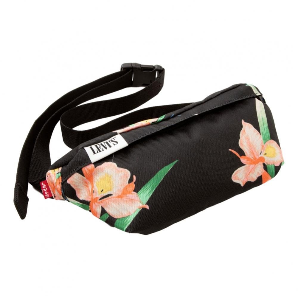 Levis Banana Sling Floral Shoulder Bag - Black