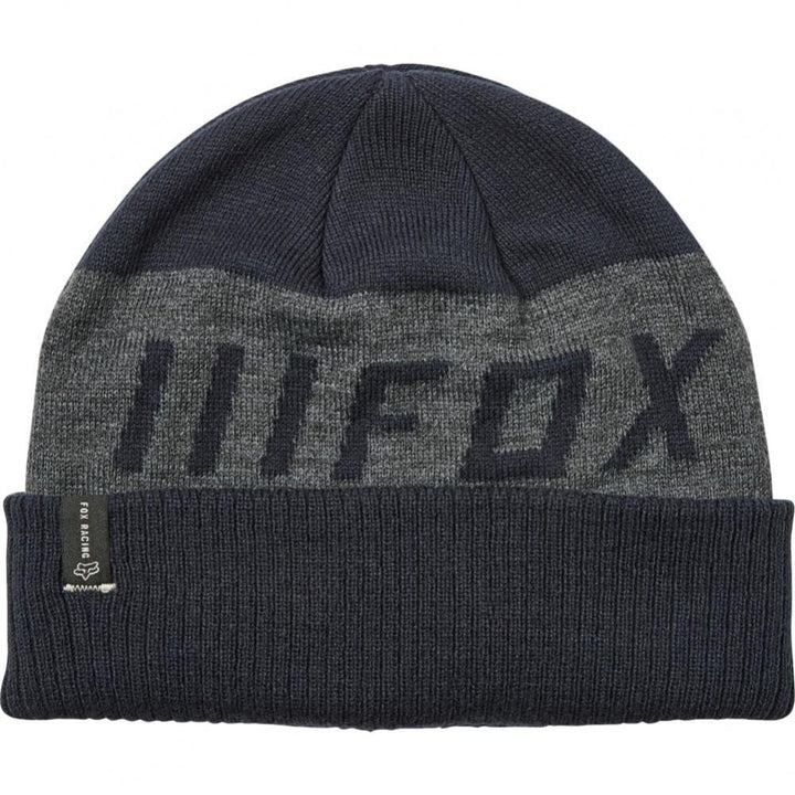Fox Down Shift Beanie - Navy / Grey