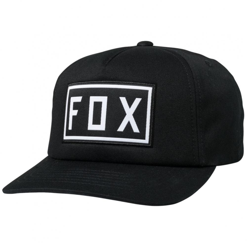 Fox Station Snapback Cap - Black