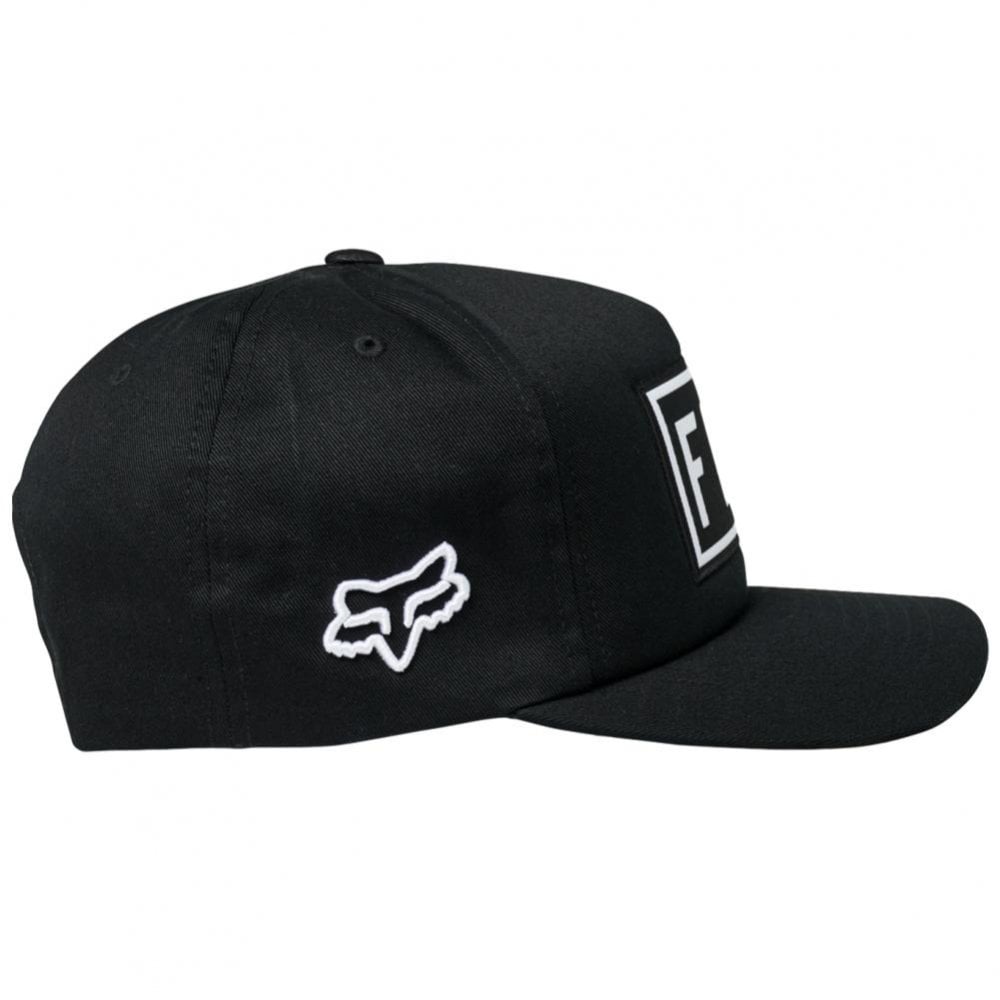 Fox Station Snapback Cap - Black