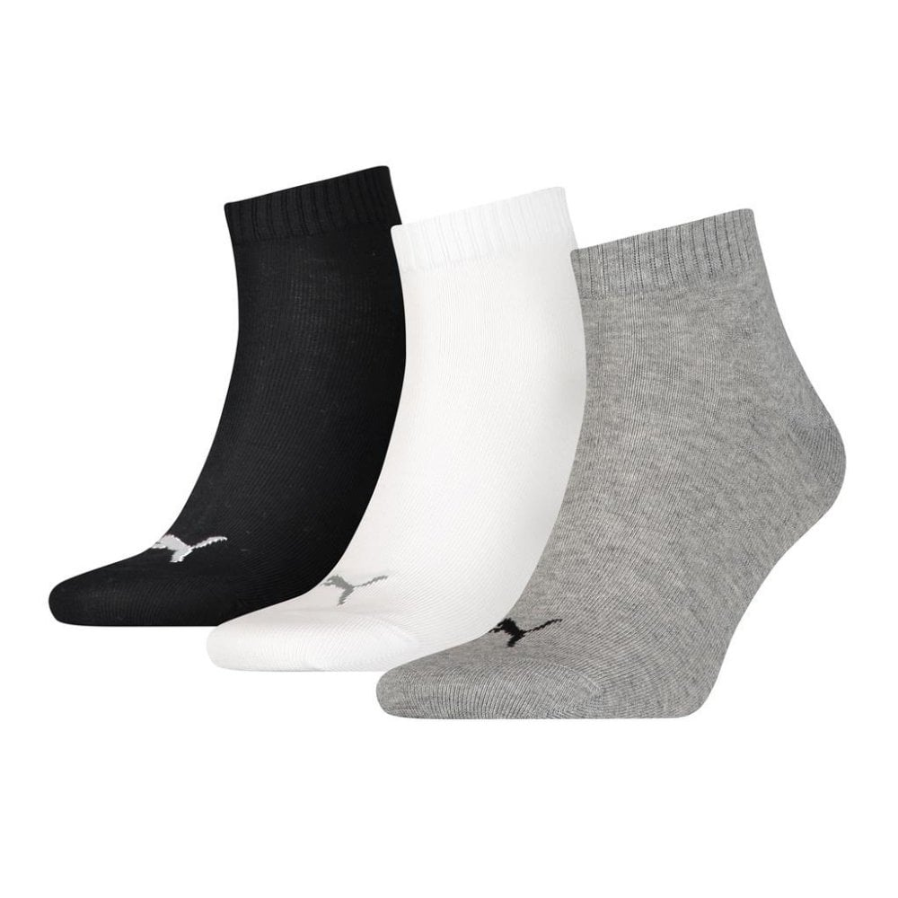 Puma Quarter Plain 3 Pack Socks