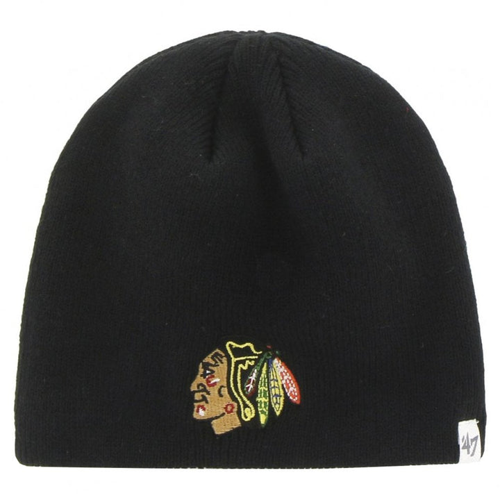47 Brand Chicago Blackhawks Knit Beanie - Black