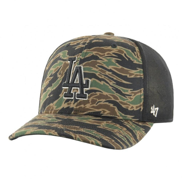 47 MLB LA Dodgers Drop Zone Mesh MVP DP Cap - Tiger Camo
