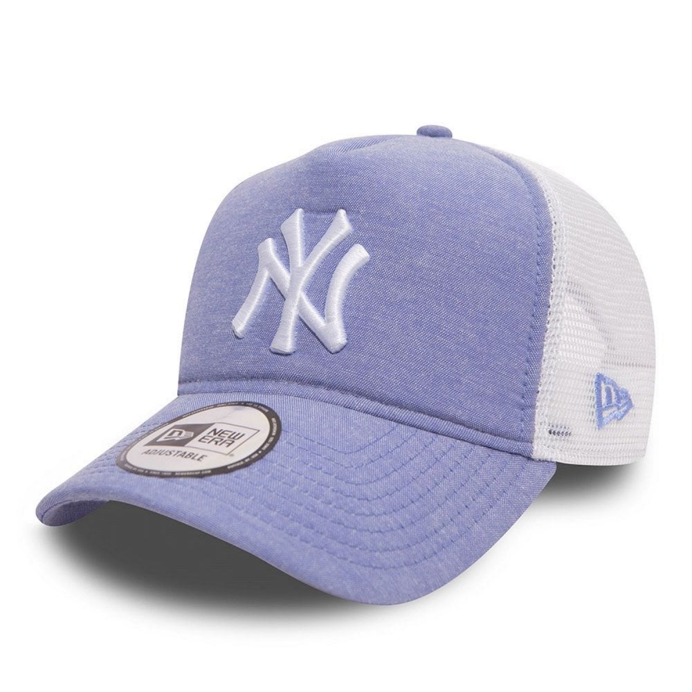 New Era MLB NY Yankees Oxford Trucker Cap - Sky Blue