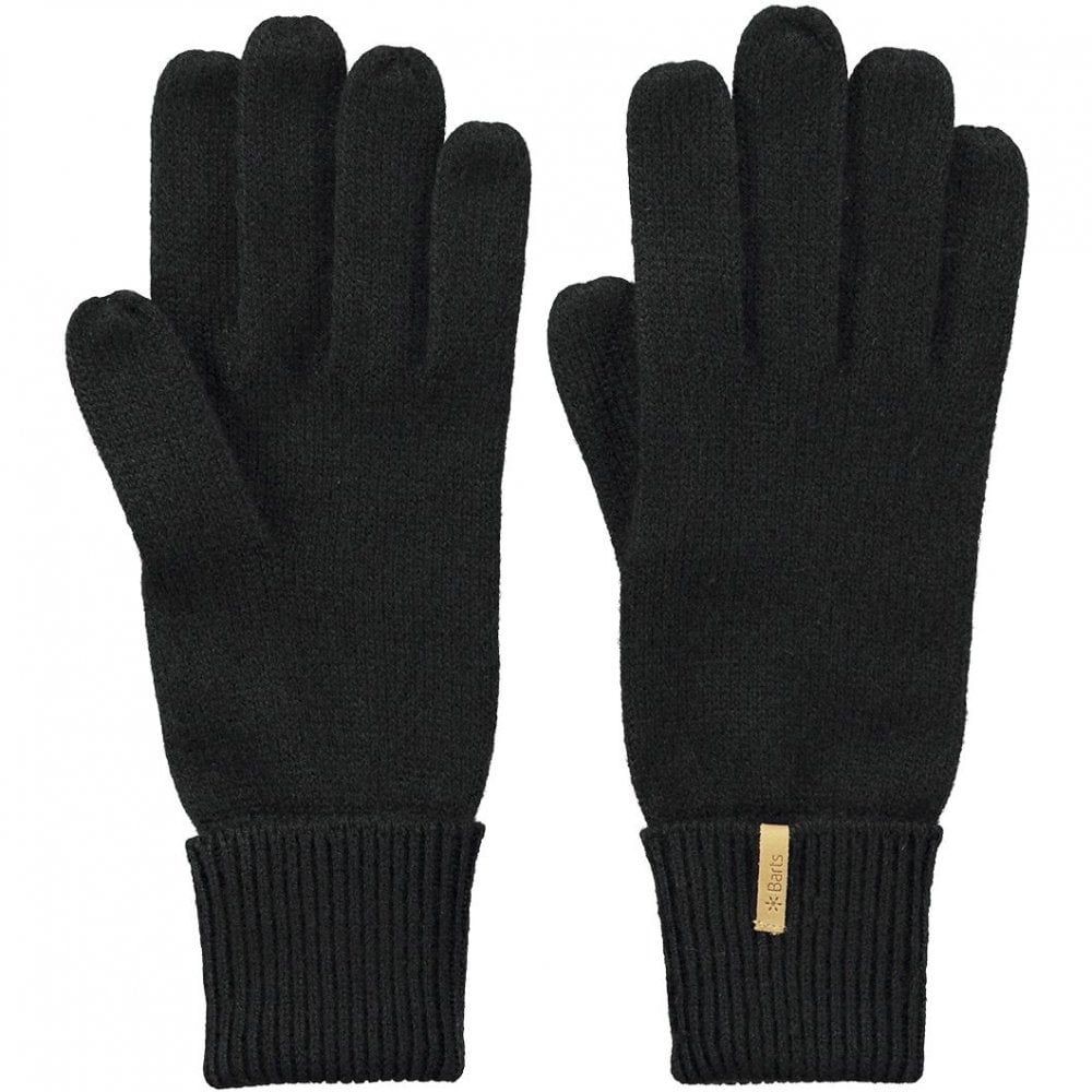 Barts Fine Knitted Gloves - Black