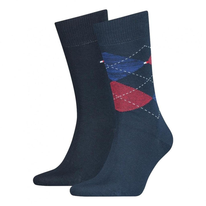 Tommy Hilfiger Men Check 2 Pack Socks