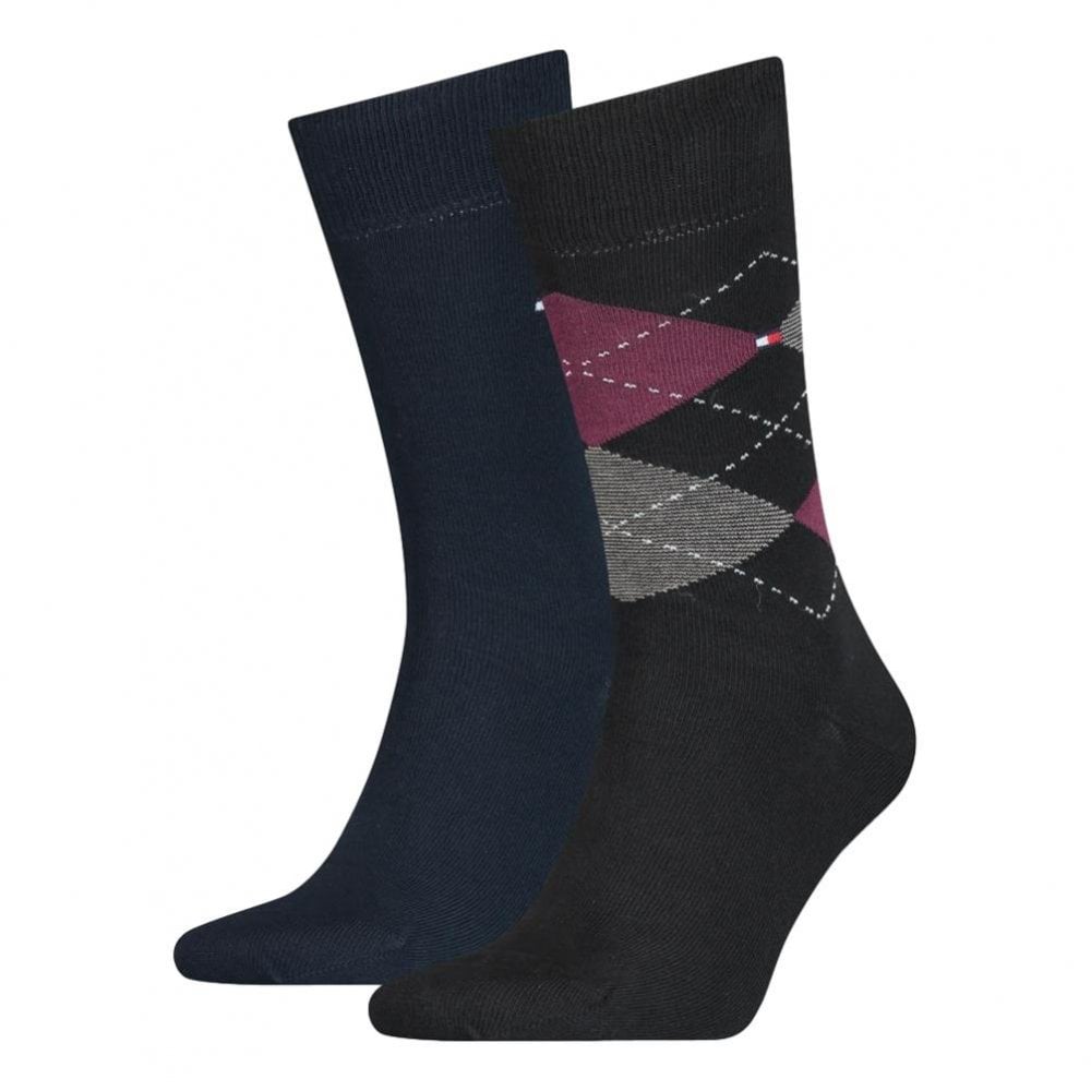 Tommy Hilfiger Men Check 2 Pack Socks