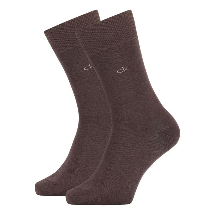 Calvin Klein Casual Flat Knit Carter 2 Pack Crew Socks