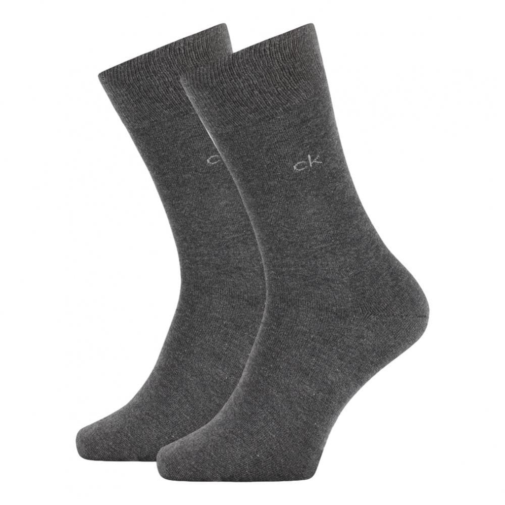 Calvin Klein Casual Flat Knit Carter 2 Pack Crew Socks