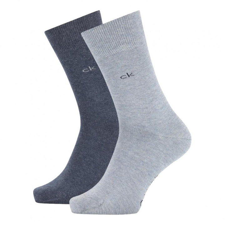 Calvin Klein Casual Flat Knit Carter 2 Pack Crew Socks