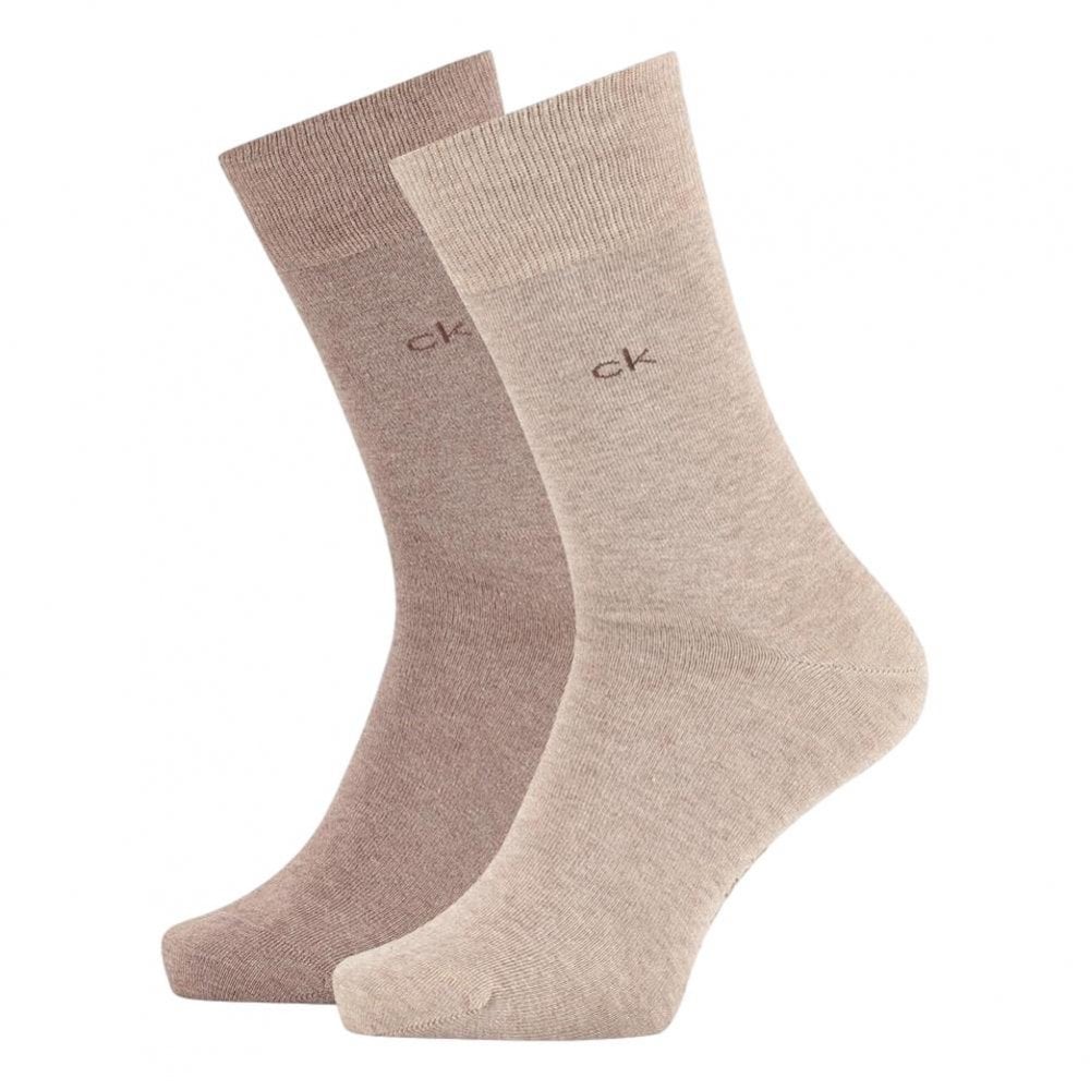 Calvin Klein Casual Flat Knit Carter 2 Pack Crew Socks