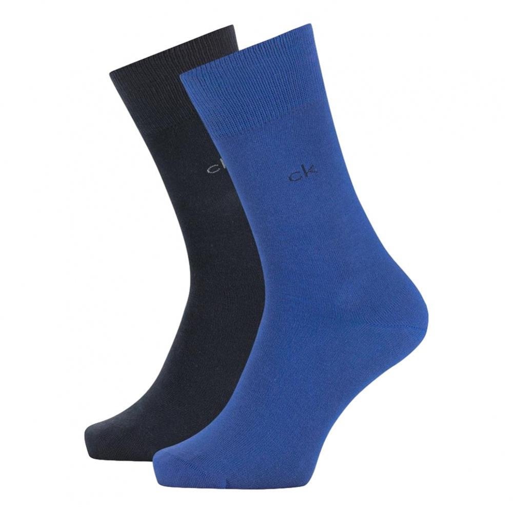 Calvin Klein Casual Flat Knit Carter 2 Pack Crew Socks