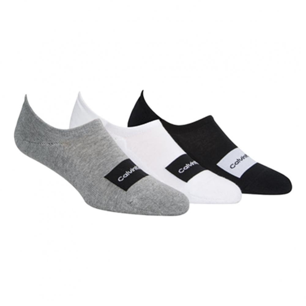 Calvin Klein Joey Bag 3 Pack Liner Socks - Grey Combo
