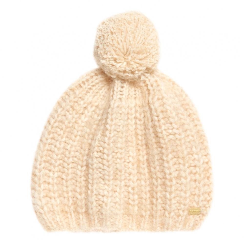 Superdry Super Luxe Mohair Beanie - Washed Caramel