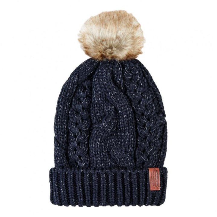 Superdry North Cable Beanie - Fortune Navy Sparkle