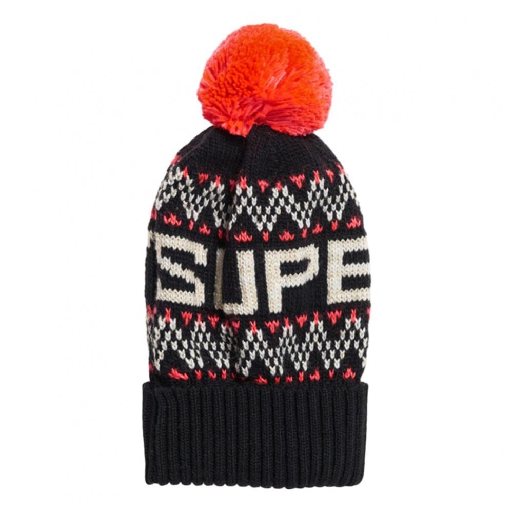 Superdry Chevron Beanie - Navy