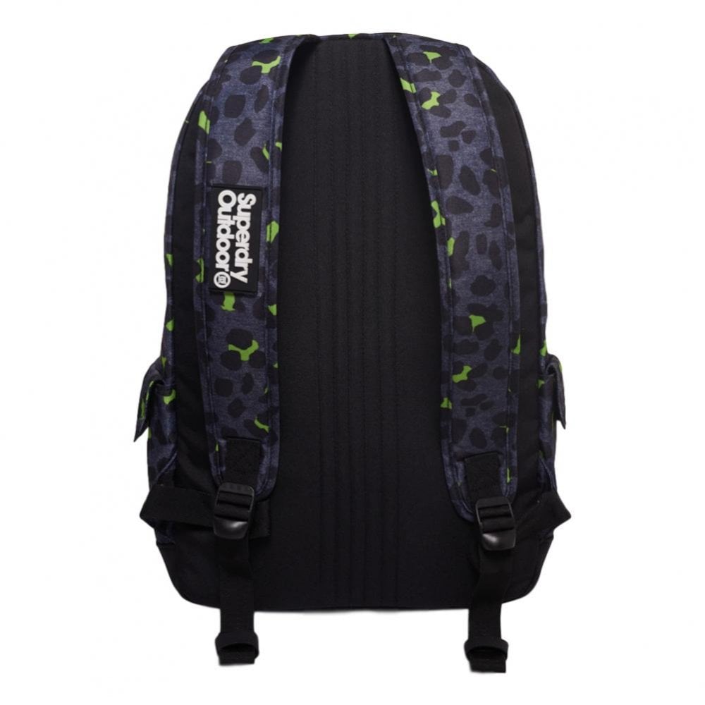 Superdry Print Edition Montana Backpack - Animal Dark Marl Lime