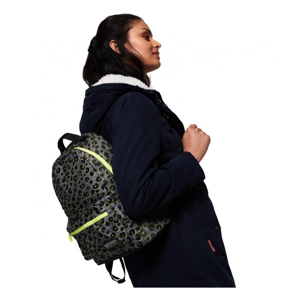 Superdry Midi Backpack - Grey Marl Tropics Animal