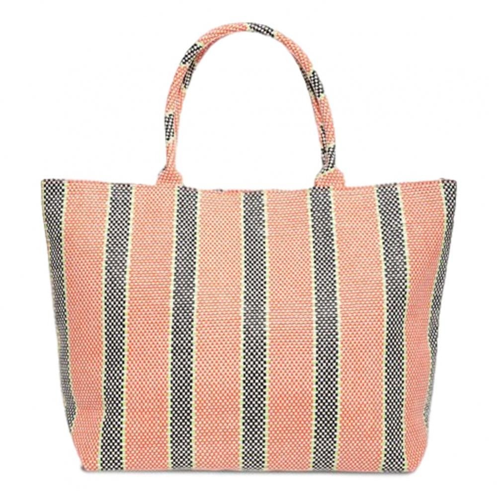 Superdry Amaya Weave Tote Bag - Orange Checker Board