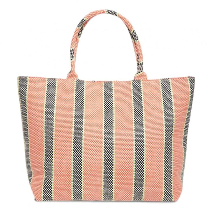 Superdry Amaya Weave Tote Bag - Orange Checker Board
