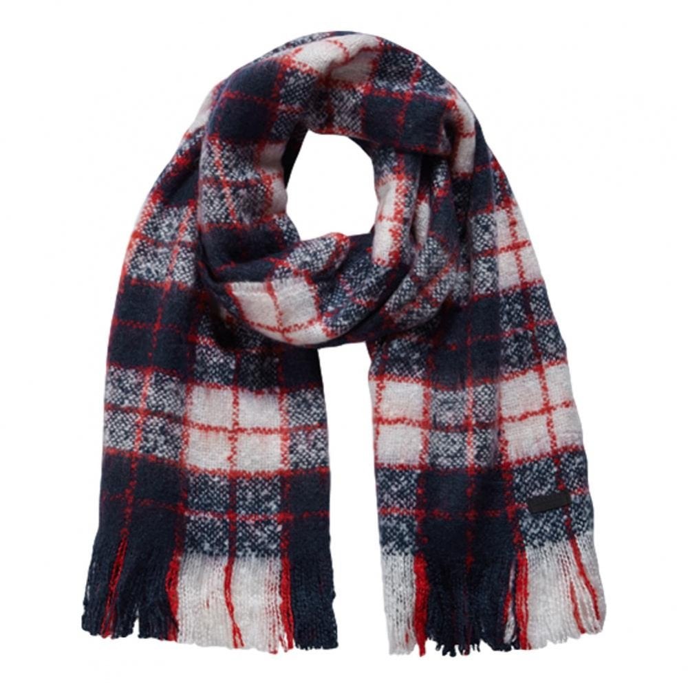 Superdry Super Orkney Scarf - Navy / Red / White