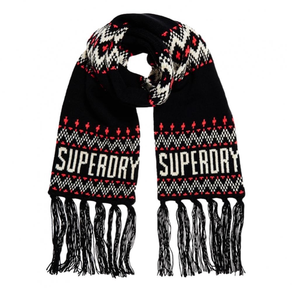 Superdry Chevron Scarf - Navy