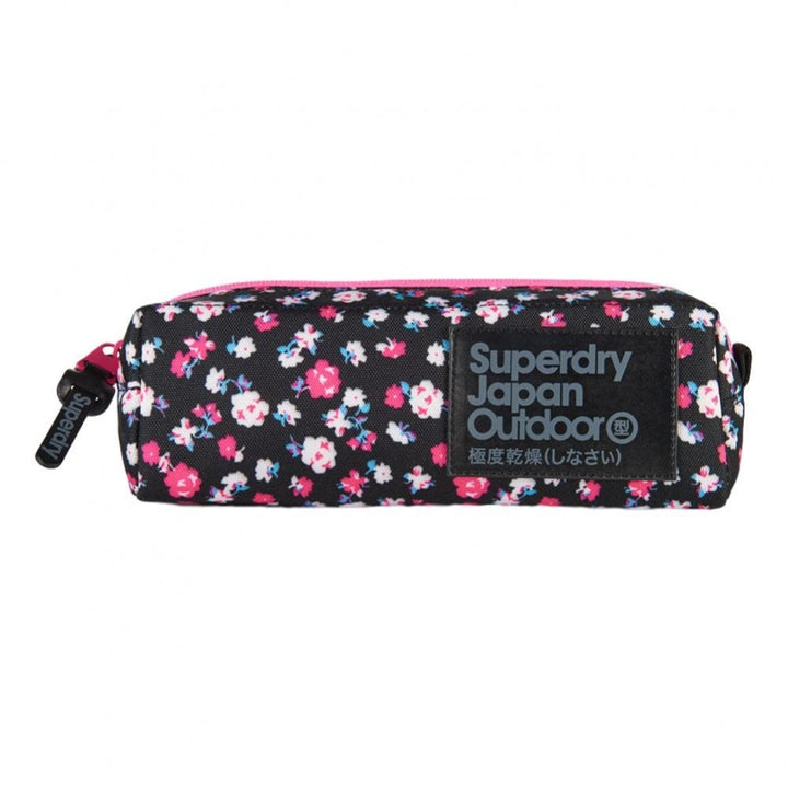 Superdry Dewberry Pencil Case - Black Ditsy