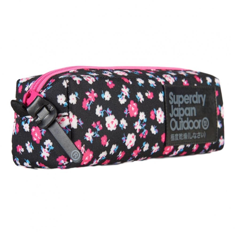 Superdry Dewberry Pencil Case - Black Ditsy