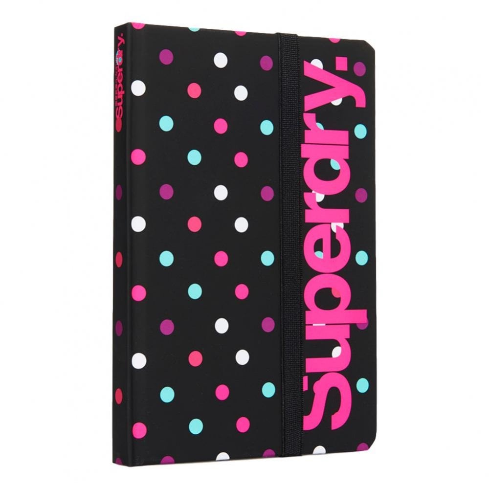 Superdry Editors Notebook - Black / Multi Spot