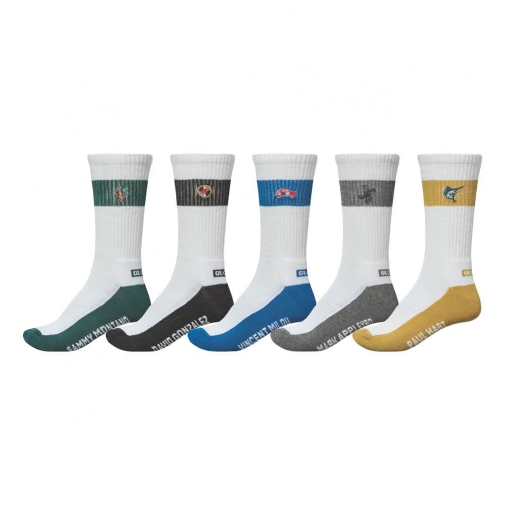 Globe Team Crew 5 Pack Socks - Assorted