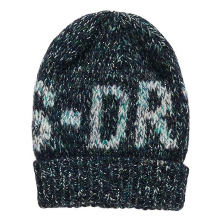 Superdry Sparkle Twist Beanie - Aqua / Navy