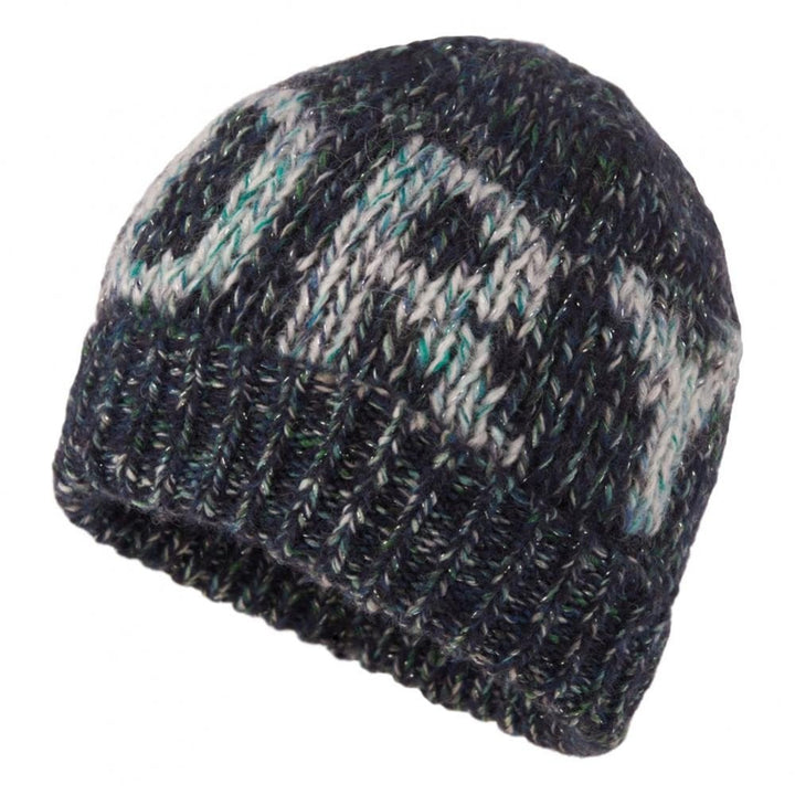 Superdry Sparkle Twist Beanie - Aqua / Navy