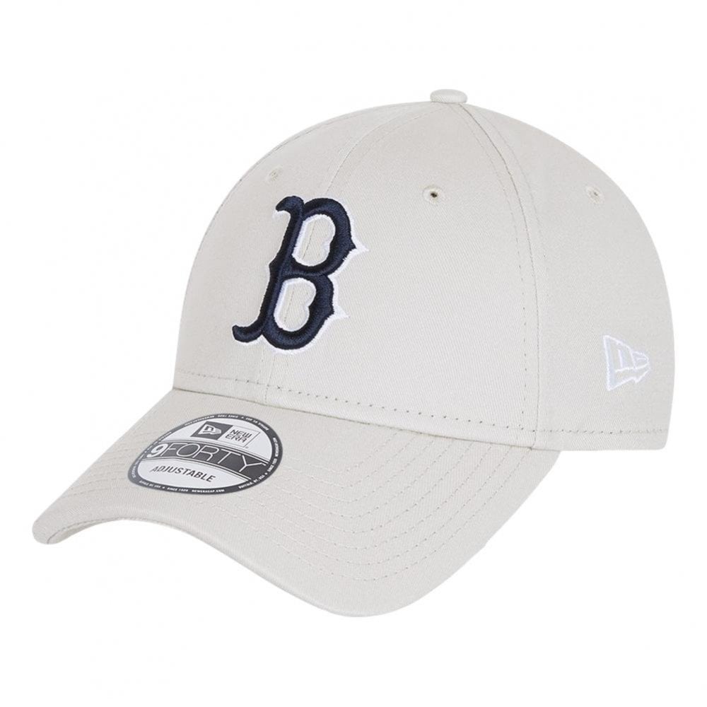 New Era Boston Red Sox League Essential 9 Forty Cap - Stone / Navy