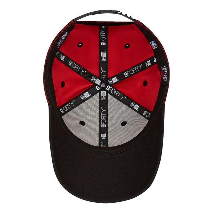 New Era Chicago Bulls Mesh Underlay 9 Forty Cap - Black / Red