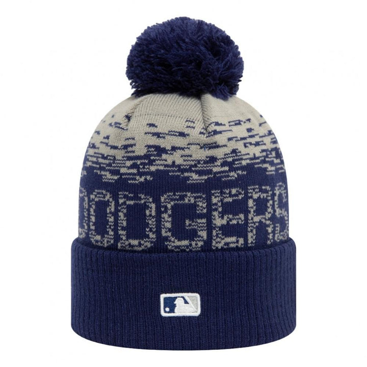New Era LA Dodgers Bobble Knit Beanie - Navy