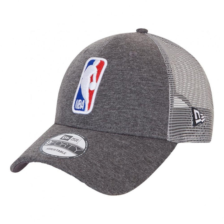 New Era NBA Logo Home Field 9 Forty Trucker Cap - Grey Heather