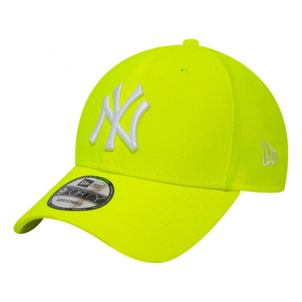 New Era NY Yankees 9 Forty Cap - Neon Yellow