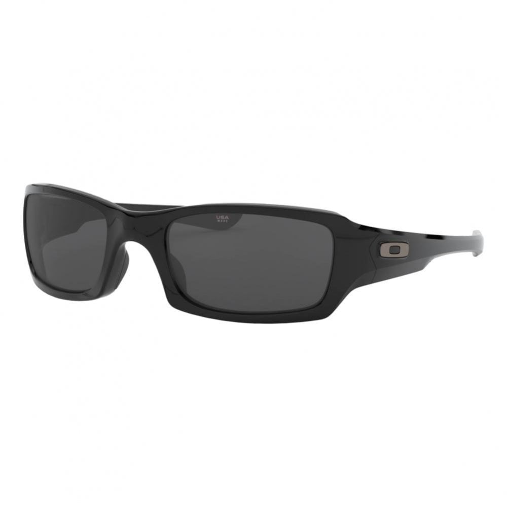 Oakley Fives Squared Sunglasses - Polished Black / Grey