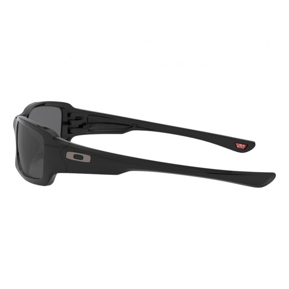 Oakley Fives Squared Sunglasses - Polished Black / Grey