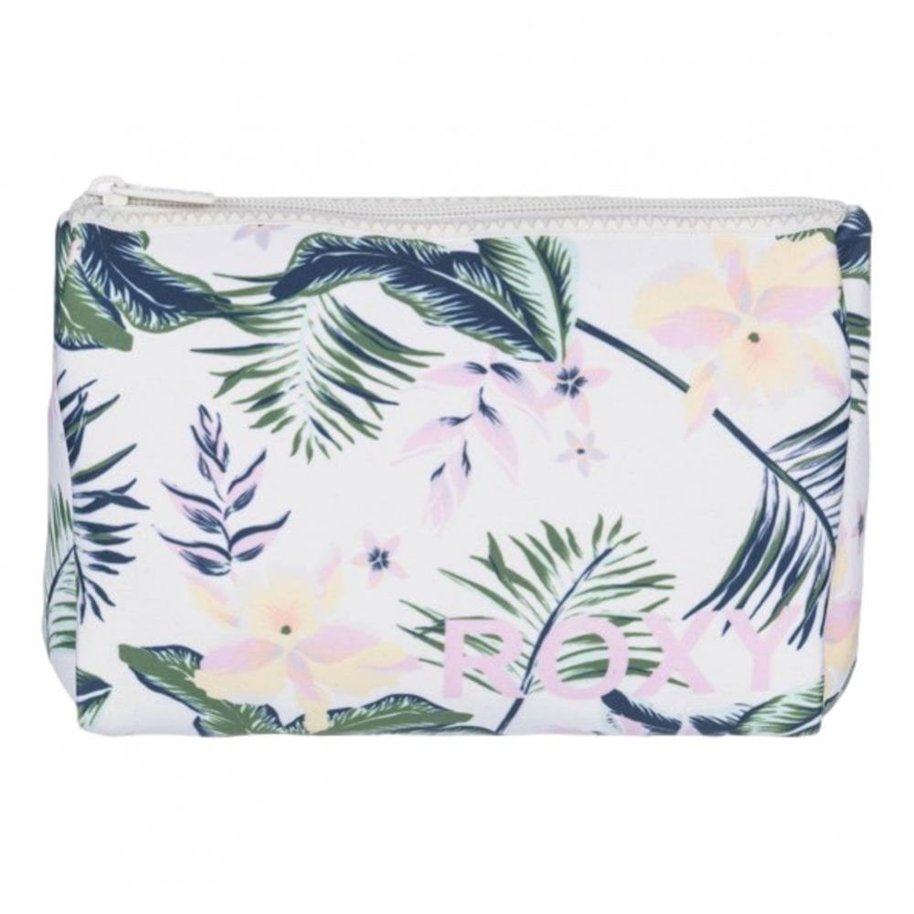 Roxy Ride With Me Pencil Case - Bright White Praslin