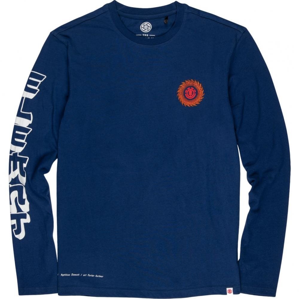 Element Florian Long Sleeve T-Shirt - Blue Depths - Medium