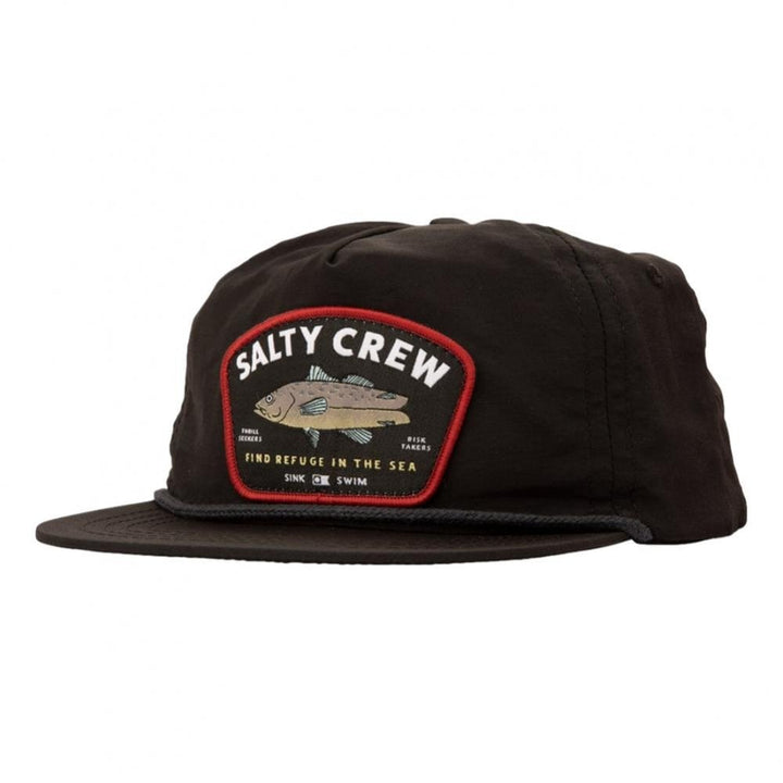 Salty Crew Creature 5 Panel Cap - Black