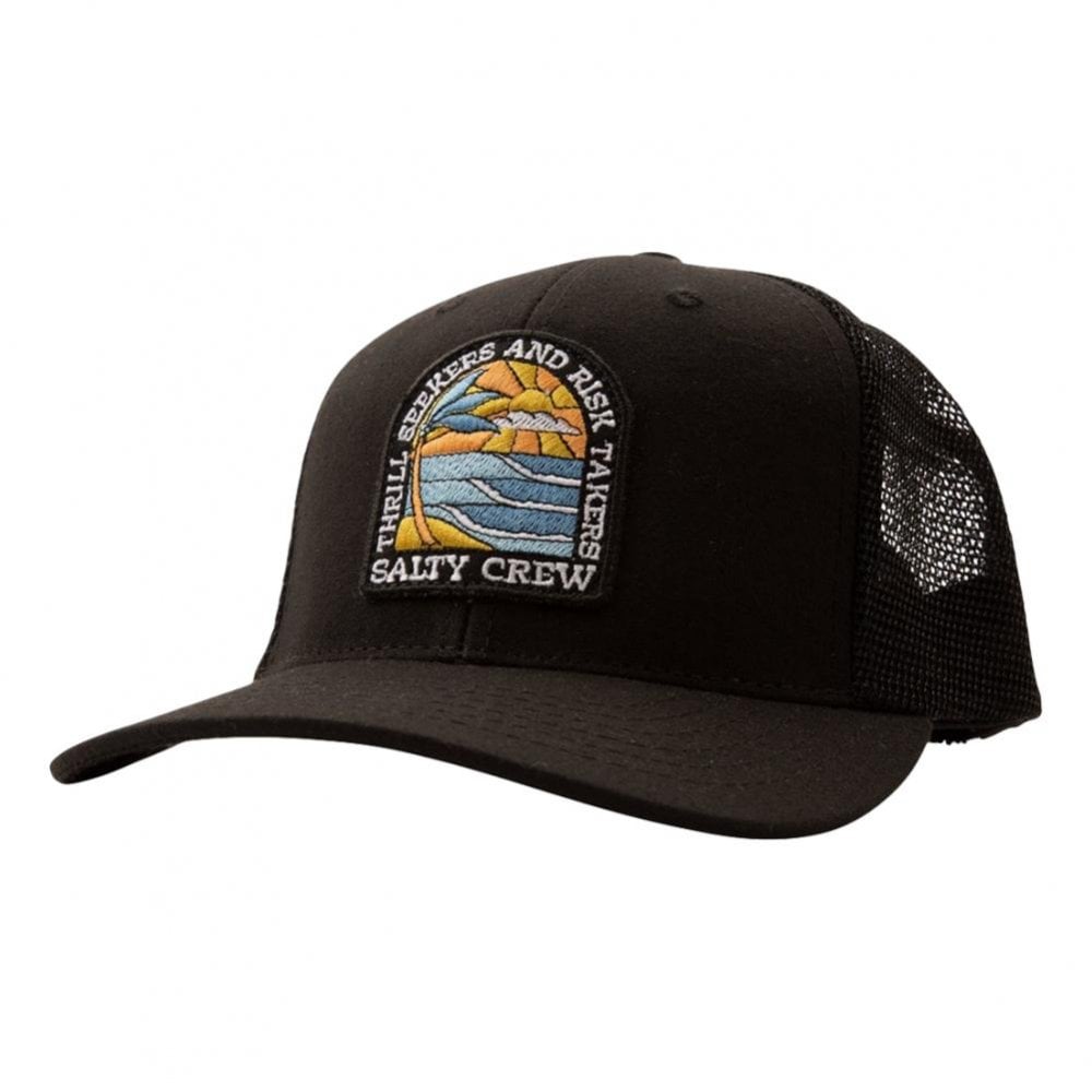 Salty Crew Paradiso Retro Trucker Cap - Black