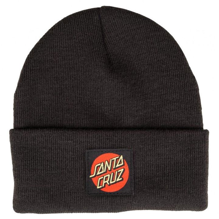Santa Cruz Classic Label Dot Beanie - Black