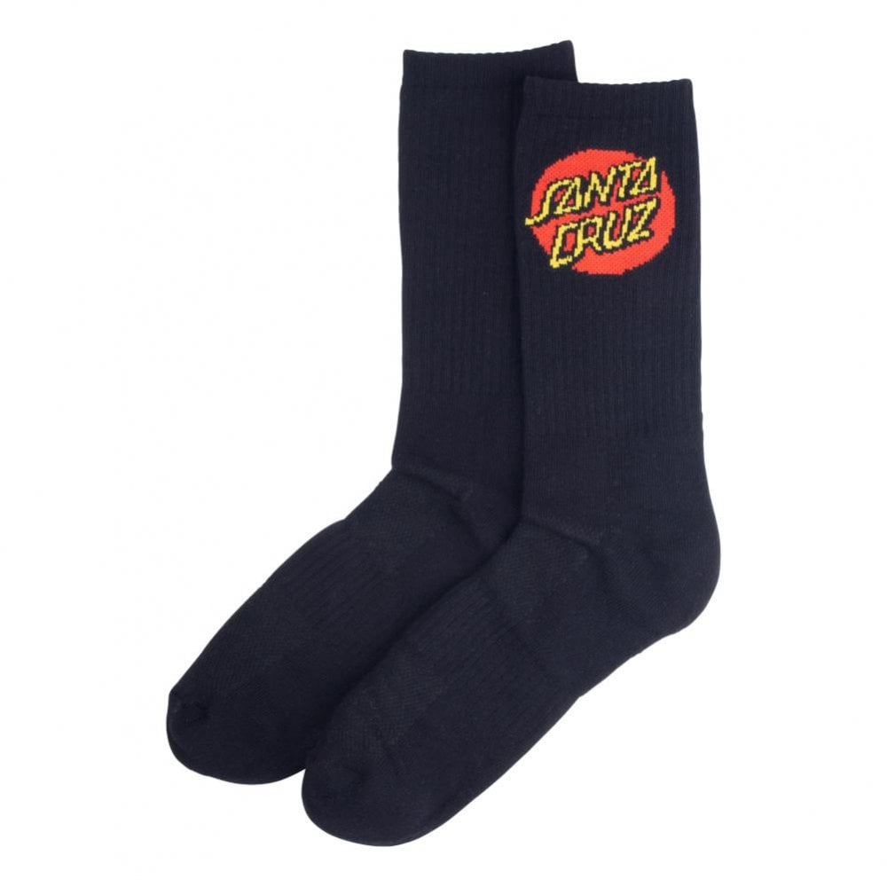 Santa Cruz Dot Socks - Black