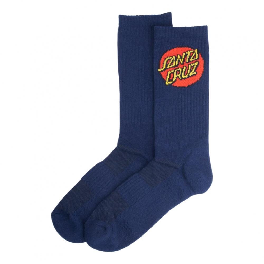 Santa Cruz Dot Socks - Dark Navy