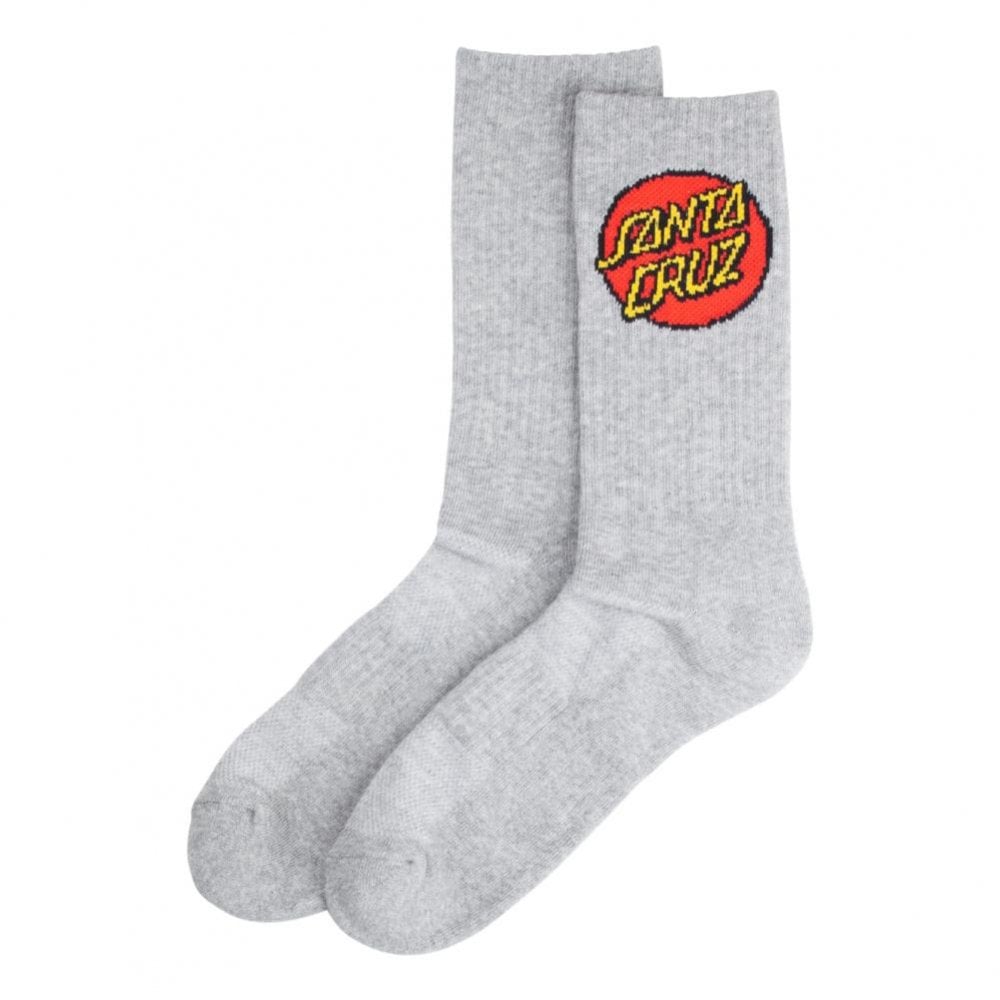 Santa Cruz Dot Socks - Heather Grey