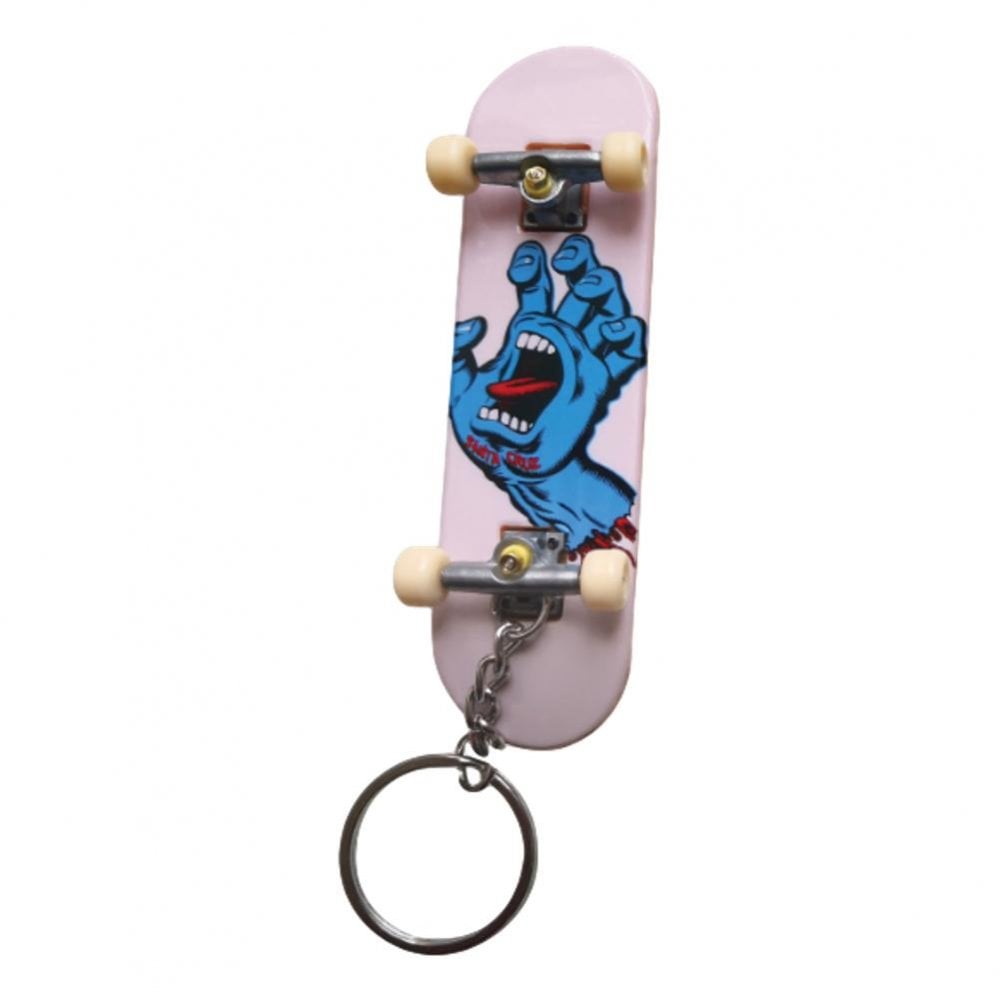 Santa Cruz Screaming Hand Keychain - White