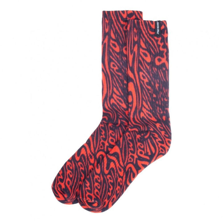 Santa Cruz Speed Wheels 2 Pack Socks - Red / Pink
